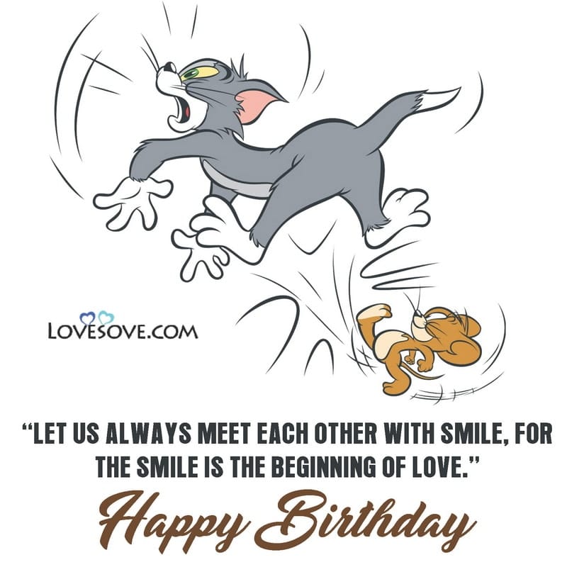 Birthday Wishes For Tom & Jerry, Tom & Jerry Birthday Status For Best Friend