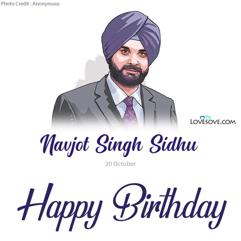 नजोत सिंह सिद्धू, Najot Singh Sidhu Birthday Wishes, Quotes & Status Images
