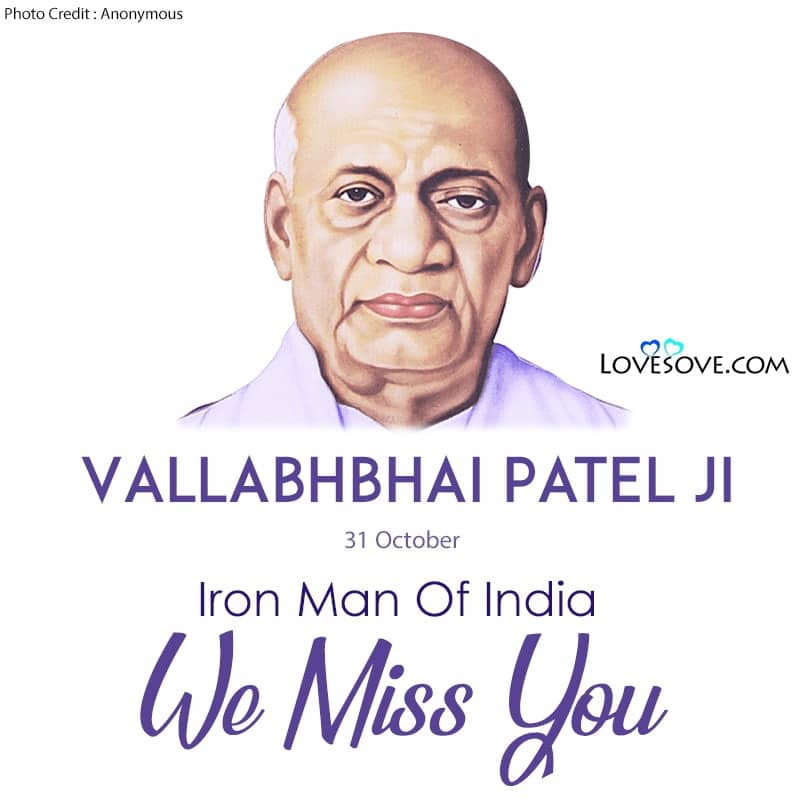 Sardar Vallabhbhai Patel Famous Quotes & Suvichar