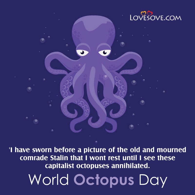 happy world octopus day images, world octopus day theme 2020, world octopus day quotes, happy world octopus day quotes, world octopus day status,