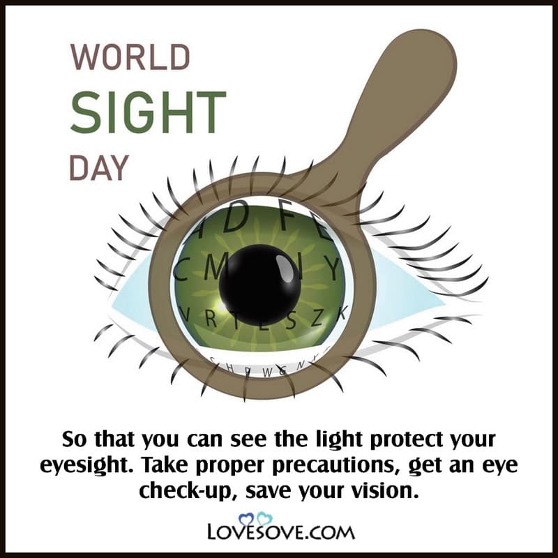 world sight day slogan, world sight day messages, happy world sight day messages, messages for world sight day, world sight day thoughts,