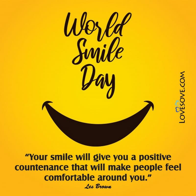 world smile day 2 october, world smile day quotes, happy world smile day quotes, quotes for world smile day,