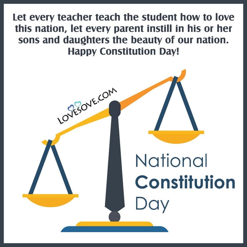 National Constitution Day Quotes & Wishes, National Law Day Status
