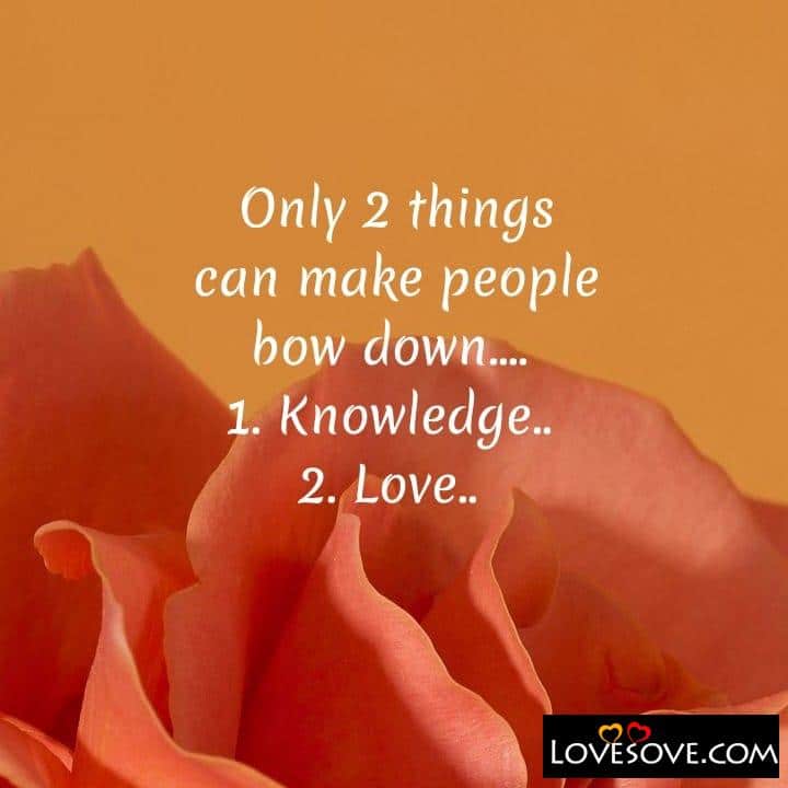 Only 2 things can make people