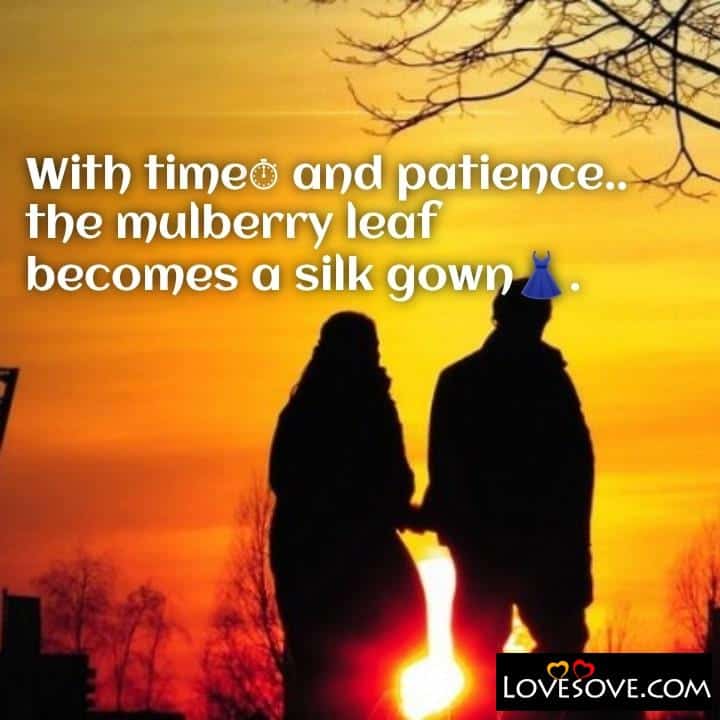 With time and patience the mulberry