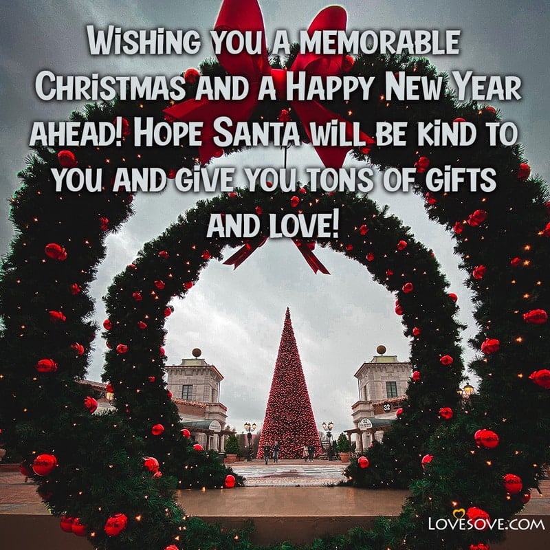 Wishing you a memorable Christmas and