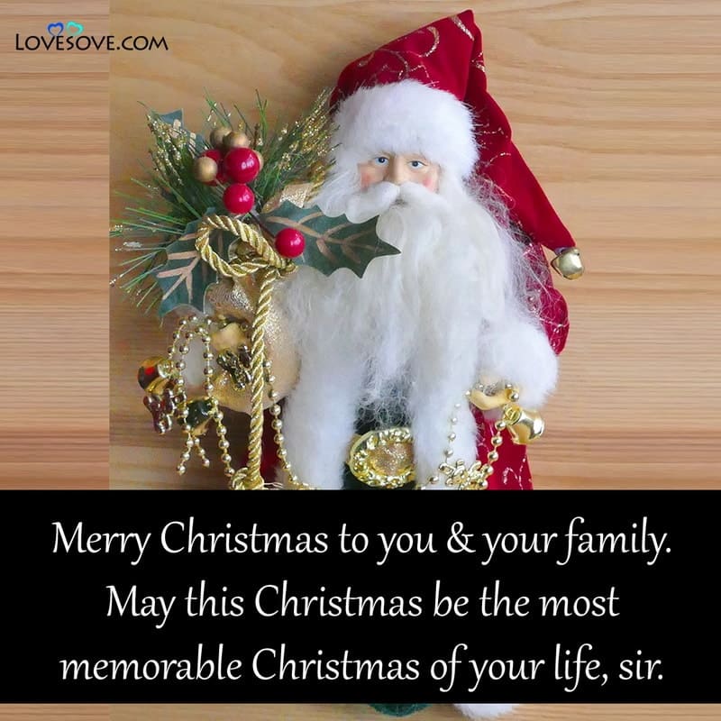 christmas wishes for boss and family, best merry christmas wishes for boss,