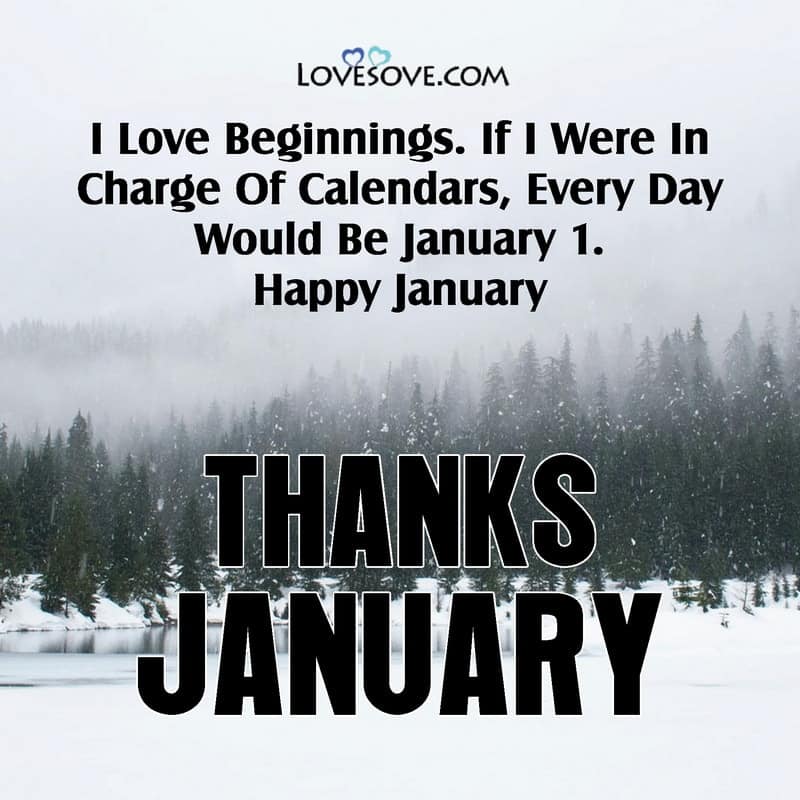 Best January Quotes, Thanks January Wishes, Welcome January Status Images
