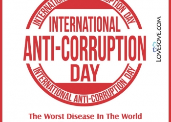 international anti corruption day messages & motivational quotes, international anti corruption day messages, the international anti corruption day lovesove