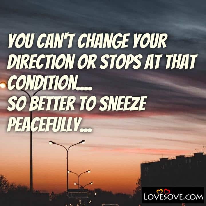 You can’t change your direction or stops, , quote