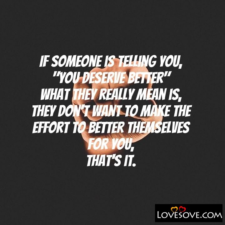 If someone is telling you
