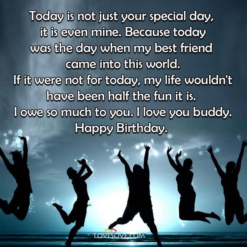 Touching birthday message to a best friend