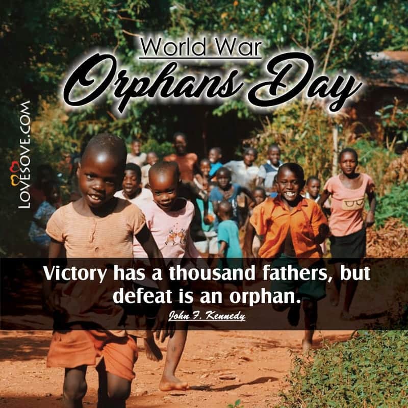 World Day For War Orphans Motivational Quotes, Thoughts & Lines