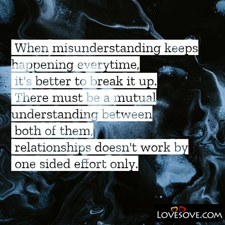 When misunderstanding keep