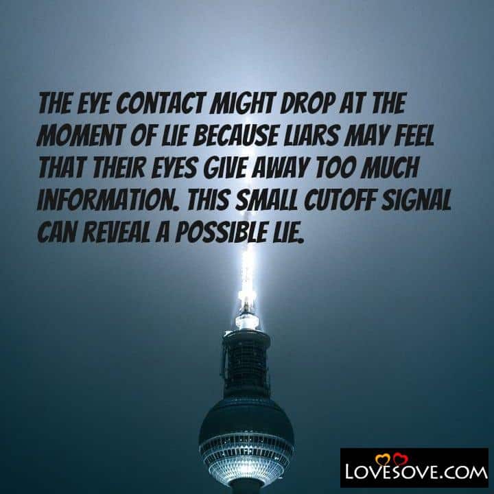 The eye contact might drop, , quote