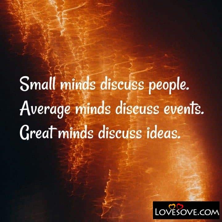 Small minds discuss people, , quote