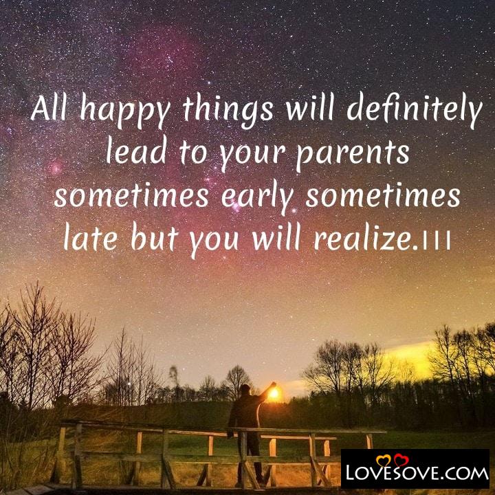 All happy things will definitely