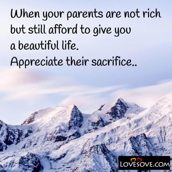 When your parents are not rich