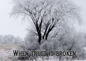when trust is broken, , quote