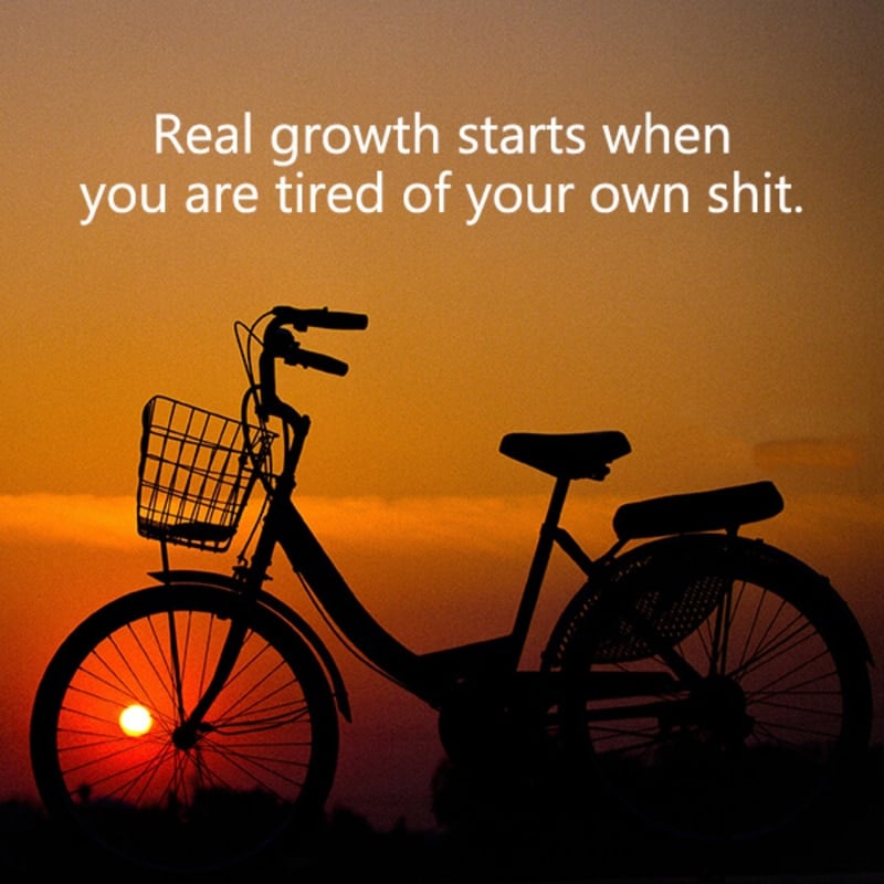 Real growth starts when you are tired
