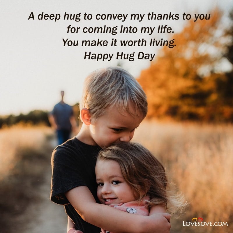 Happy hug day english images with quotes, Hug Day Images For Girlfriend