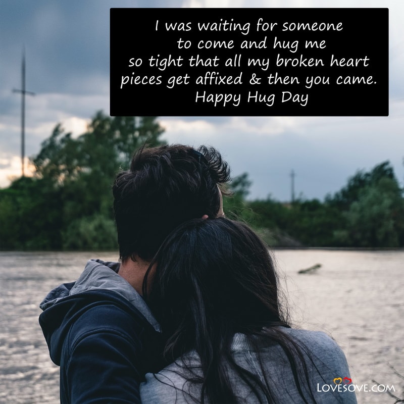 Hug Day Quotes For Love, Hug Day Romantic Messages