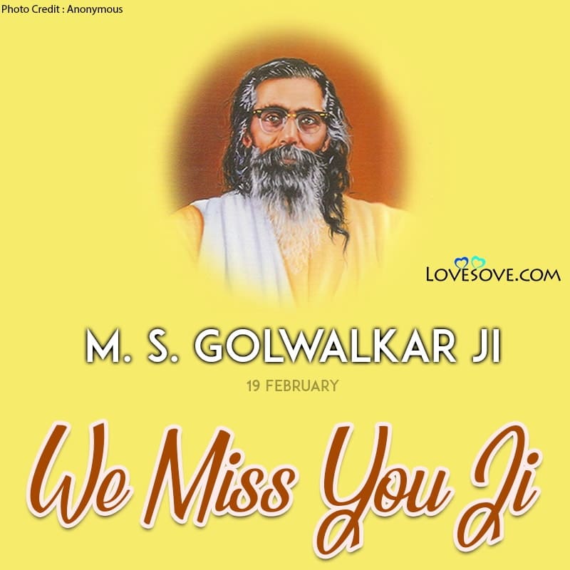 M. S. Golwalkar Ji Motivational Quotes, Thoughts & Lines