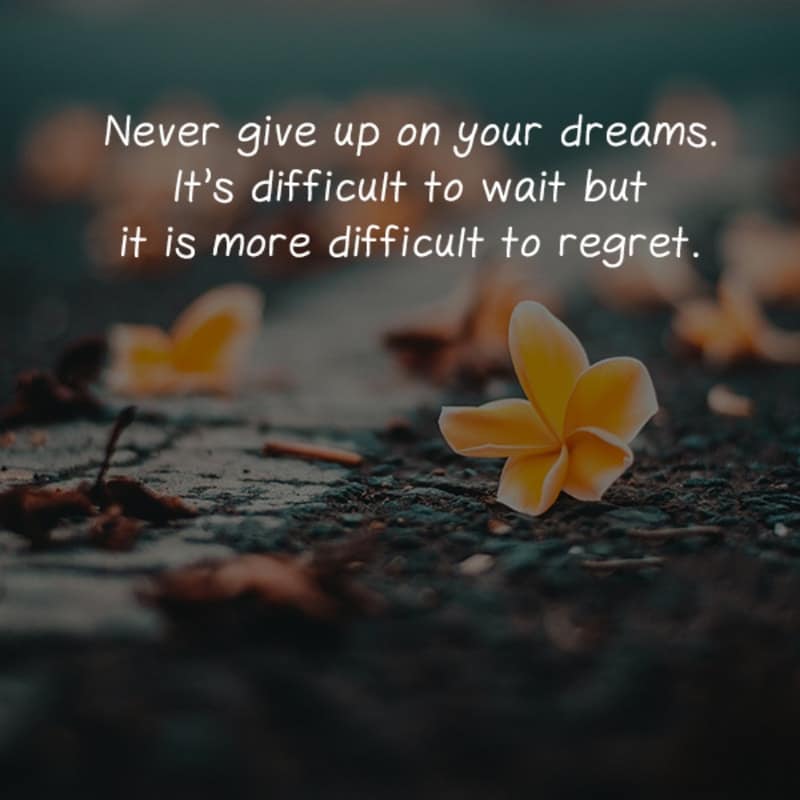 Never Give Up On Your Dreams It’s Difficult, , motivational status quotes for fb lovesove