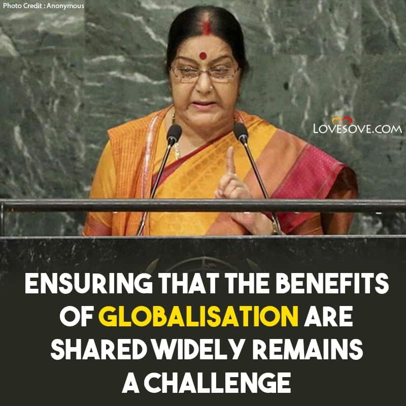 sushma swaraj quotes, sushma swaraj inspirational quotes, sushma swaraj lines, sushma swaraj thoughts,