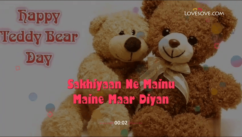 Romantic Teddy Day Wishes Videos