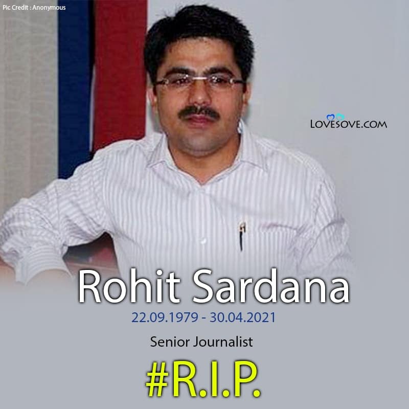 Rohit Sardana Passed Away