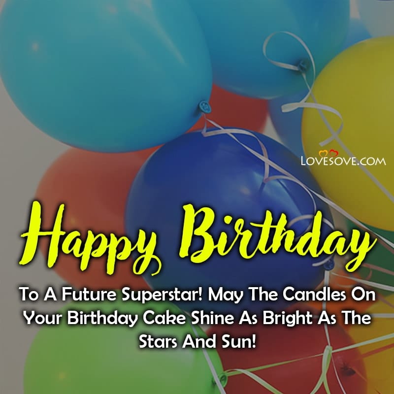 Birthday Wishes For Kids Quotes Status Messages Images
