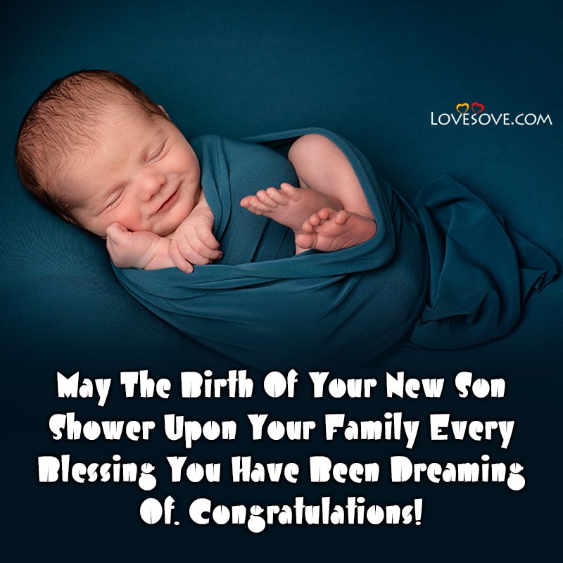 Congratulations Message For Baby Boy, Quotes  Images