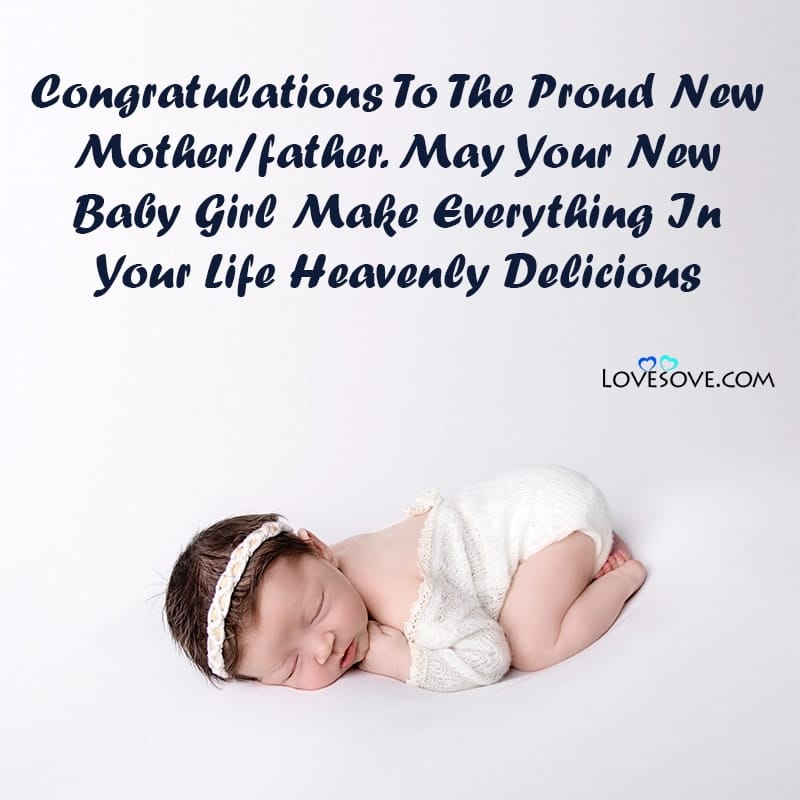Congratulations For New Baby Girl Messages, Quotes & Images