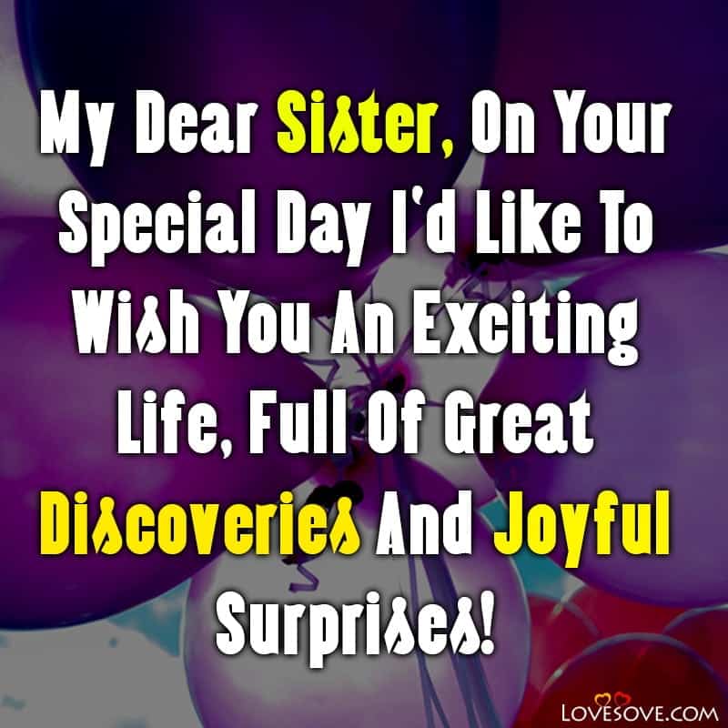 Best Birthday Wishes for Sister, Messages & Quotes