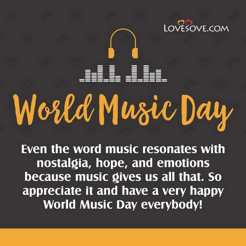 World Music Day Wishes, Quotes, Status, Messages & Theme