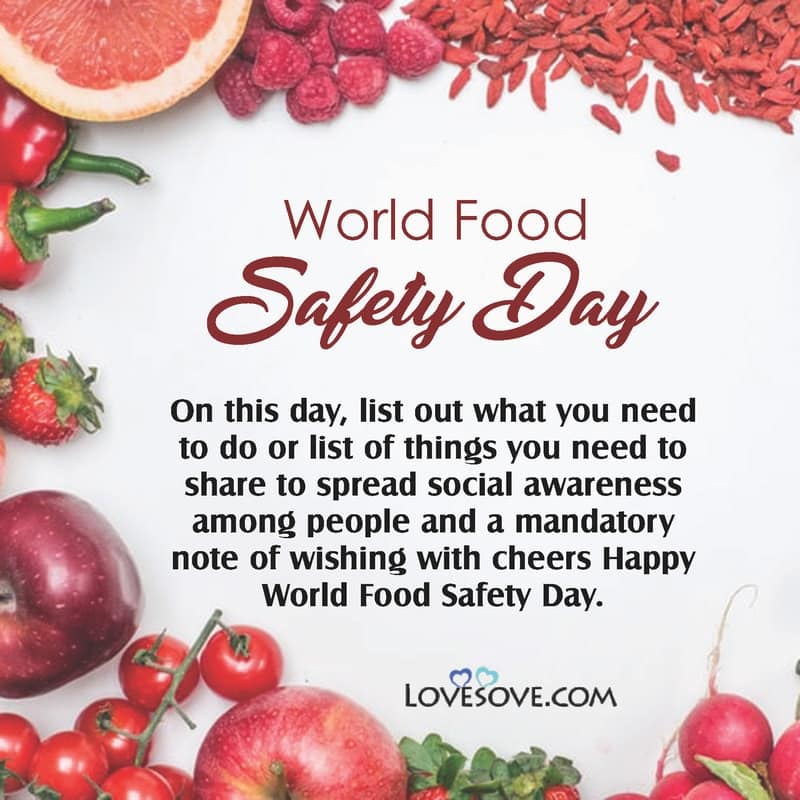 World Food Safety Day Wishes, Quotes, Messages & Status Images