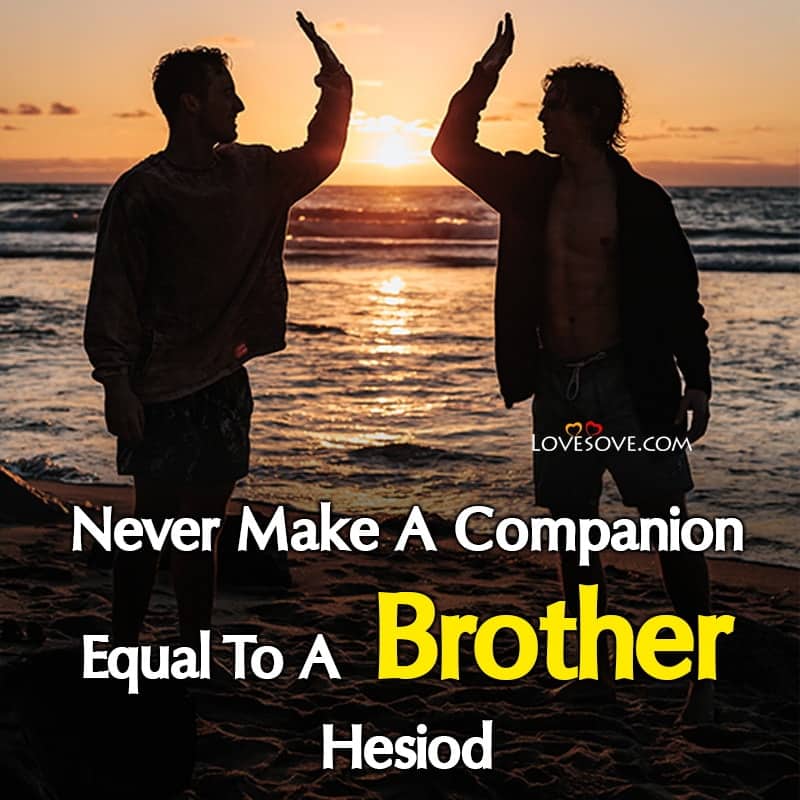 Best Brother Quotes Images, 2 Line Status For Brother