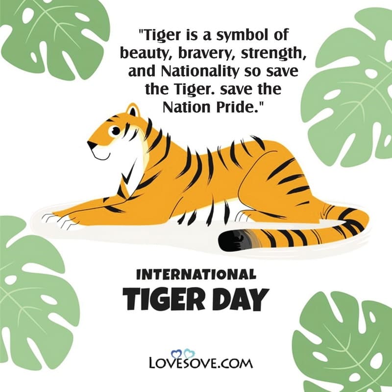 national and international tiger day, international tiger day status, international tiger day pic, slogan for international tiger day,