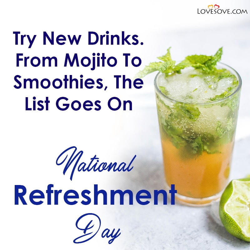 National Refreshment Day Wishes, Quotes, Messages & Theme