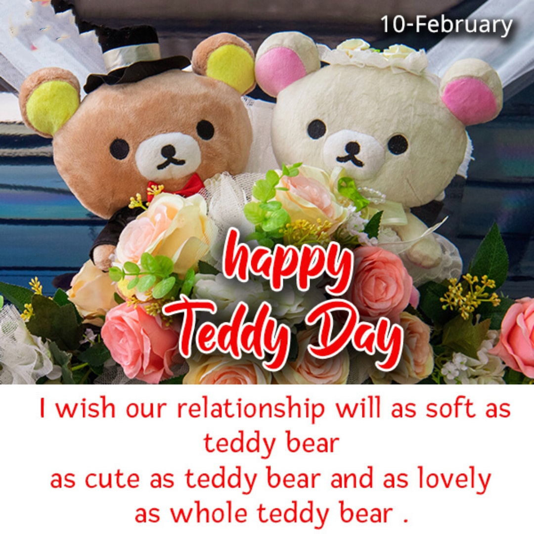 short teddy bear quotes, Happy teddy day wishes in english