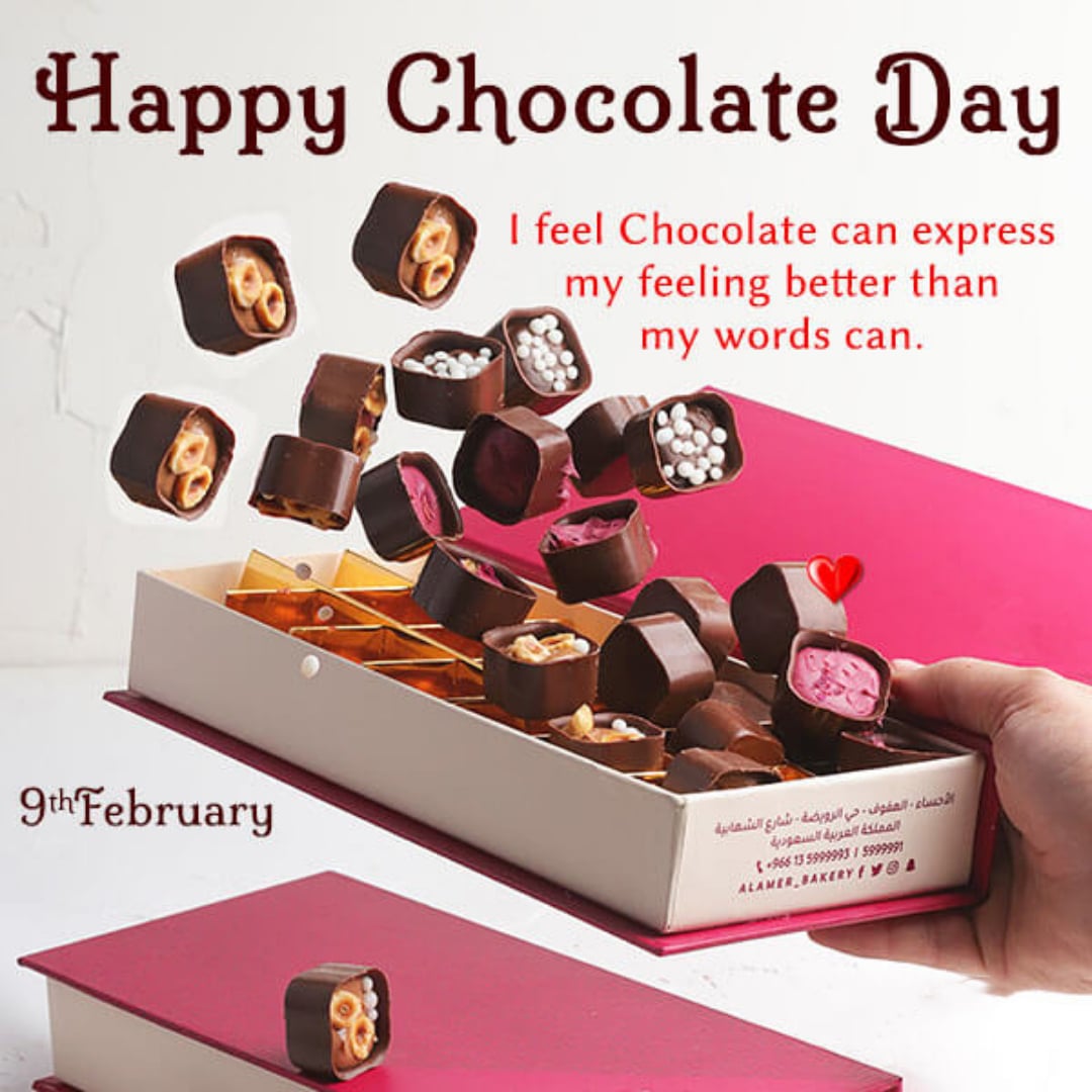 Happy Chocolate Day 2022 Status, Chocolate Day Wishes Images