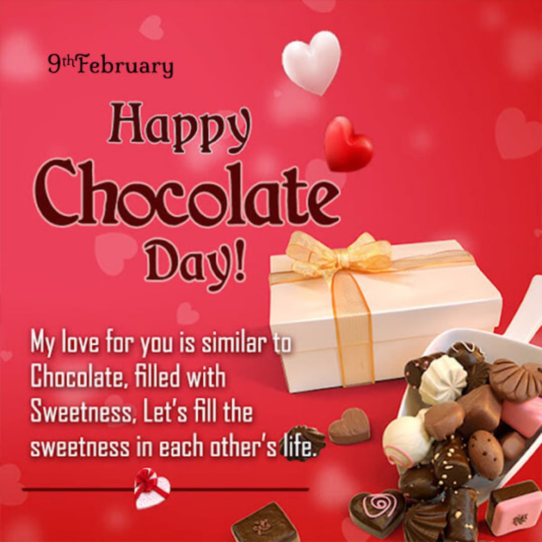 Happy Chocolate Day Status, Chocolate Day Wishes Images