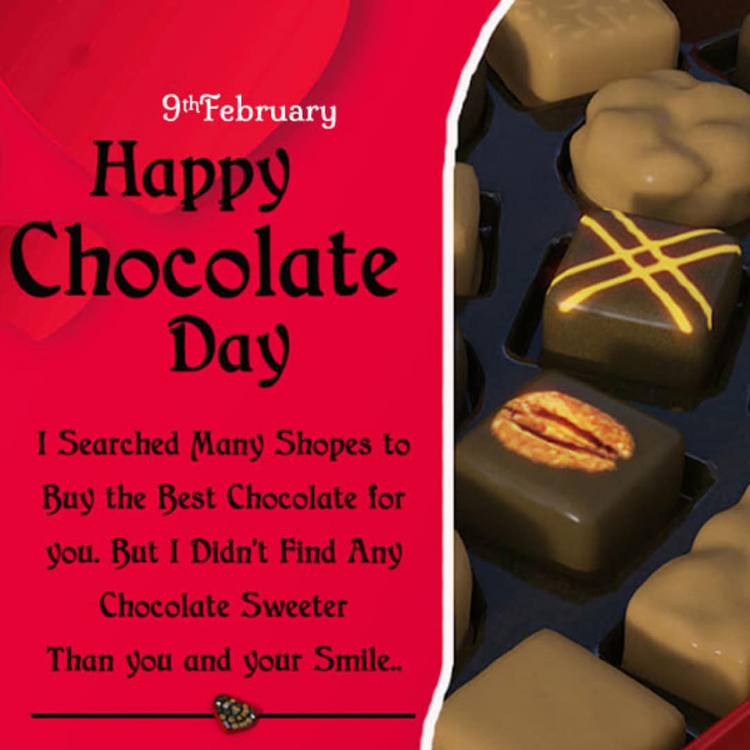 Happy Chocolate Day 2022 Status, Chocolate Day Wishes Images