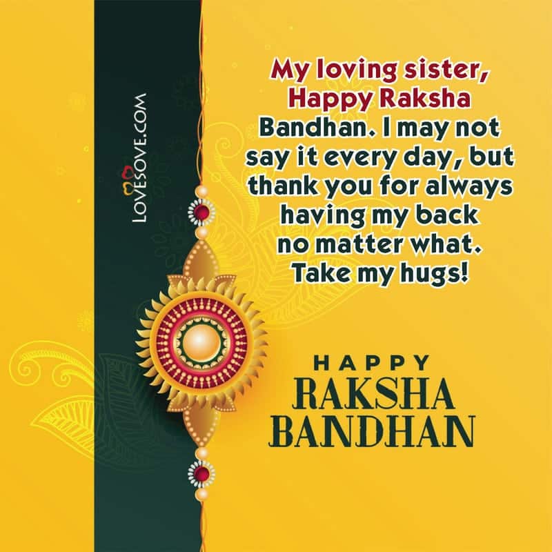 raksha bandhan quotes for sister lovesove, indian festivals wishes