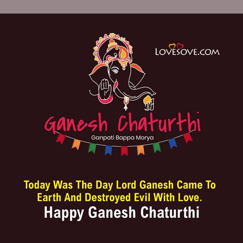 ganesh chaturthi best quotes in english lovesove, indian festivals wishes