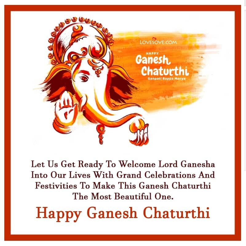 Ganesh Chaturthi Quotes In English, Ganpati Aagman Status